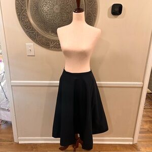 ASPESI black swing skirt, knee length - Size IT 42 / US Medium